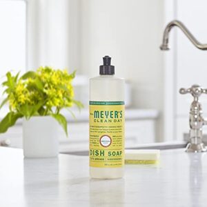 MRS. MEYER'S CLEAN DAY Liquid Dish Soap, Biodegradable Formula, Honeysuckle, 16 fl. oz