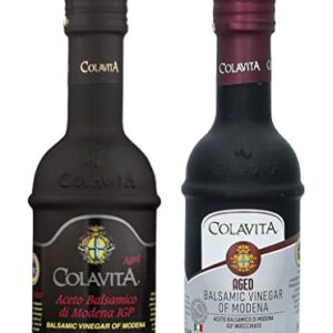 Colavita Aged Balsamic Vinegar of Modena IGP, 3 years, 8.5 Floz, Glass Bottle