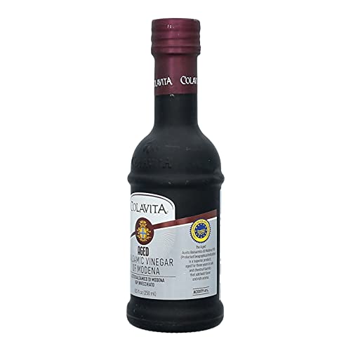 Colavita Aged Balsamic Vinegar of Modena IGP, 3 years, 8.5 Floz, Glass Bottle