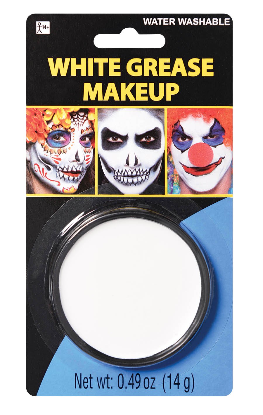 White Grease Makeup - 0.49 oz, 1 Count - Intensely Pigmented, Easy-to-Apply & Long-Lasting - Perfect For Cosplay & Themed Parties