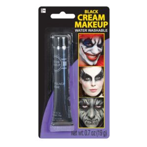 black cream makeup tube - 0.7 oz. (pack of 1) - vibrant color & pigmented perfect for festive & creative looks