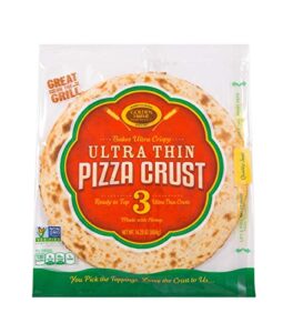 golden home bakery products ultra thin pizza crust, 12" (3 pack)