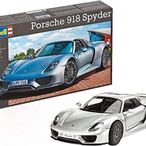 Revell of Germany 07026 Porsche 918 Spyder Model Kit, 19.4 cm Length, Various