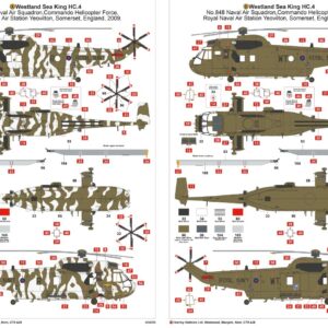 Airfix A04056 Westland Sea King HC.4 1:72nd Military Helicopter Plastic Model Kit , Navy