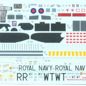 Airfix A04056 Westland Sea King HC.4 1:72nd Military Helicopter Plastic Model Kit , Navy