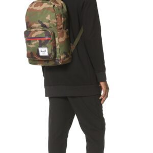 Herschel Pop Quiz Backpack, Woodland Camo/Multi Zip, Classic 22L