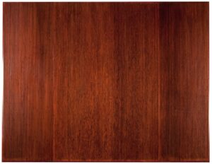 bamboo foldable dark cherry 48" x 52" no lip 3/16" thickness chair mats