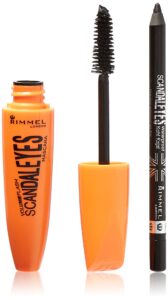 rimmel scandaleyes mascara with waterproof kohl kajal liner, extreme black, 0.405 fluid ounce, 1 count