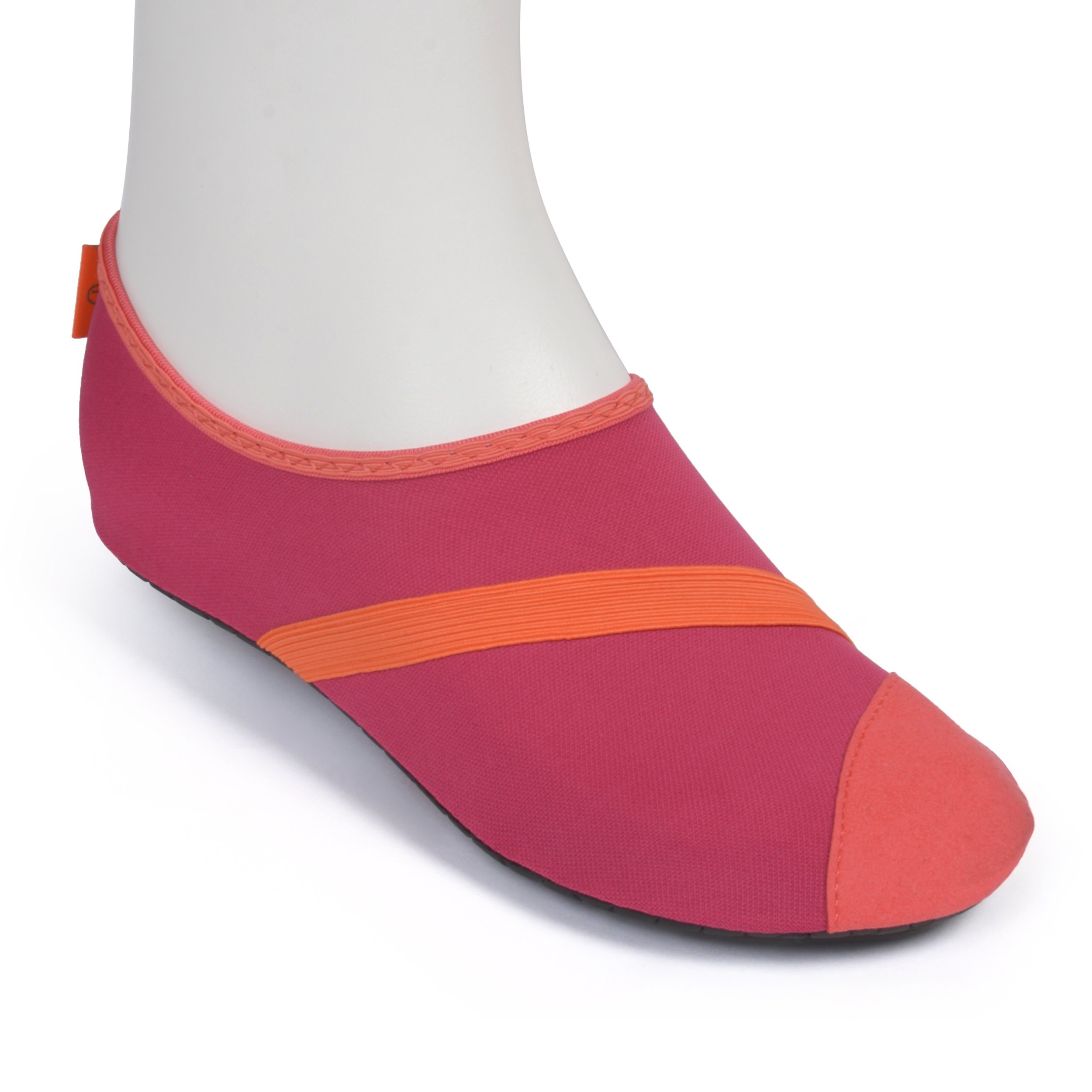 FITKICKS DM Merchandising Inc Women's Active Footwear, Fuchsia/Orange, Small