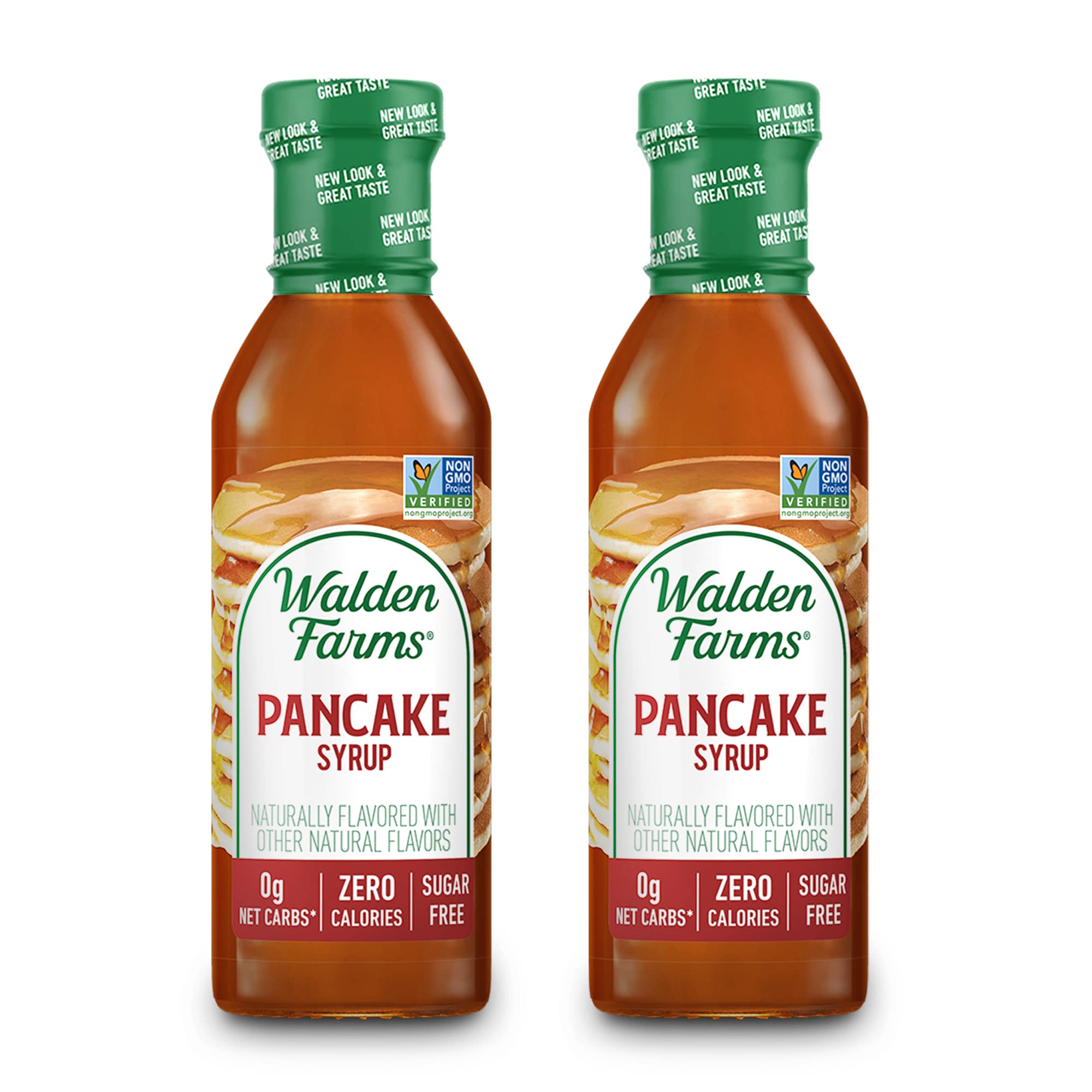 Walden Farms Pancake Syrup 12 oz. (Pack of 2) Sweet Syrup - Near Zero Fat, Sugar and Calorie - For Pancakes, Waffles, French Toast, Ice Cream, Desserts, Snacks, Appetizers and Many More