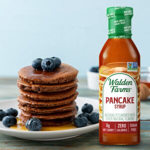 Walden Farms Pancake Syrup 12 oz. (Pack of 2) Sweet Syrup - Near Zero Fat, Sugar and Calorie - For Pancakes, Waffles, French Toast, Ice Cream, Desserts, Snacks, Appetizers and Many More