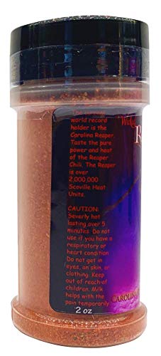 Carolina Reaper Chili Powder World's Wicked Reaper Hottest Powder 2 ounces