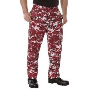 Rothco BDU Pant, Red Digital Camo, Medium