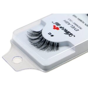 6 Pairs Amorus 100% Human Hair False Eyelashes Made in Indonesia #43