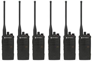 6 pack of motorola rdu4100 two way radio walkie talkies