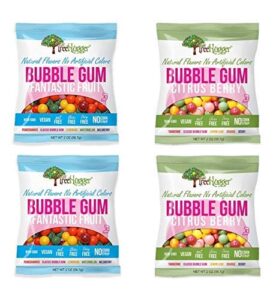 tree hugger bubble gum - variety pack - 2 oz (4 bags)