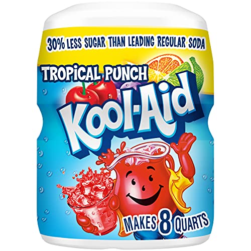 Kool-Aid Summer Blast Tropical Punch Flavored Powdered Drink Mix (19 oz Canister)