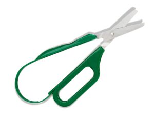 american educational products p-115 long loop easi grip scissor, left handed 45 mm round ended blade