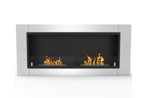 regal flame elite fargo 43 inch ventless built in recessed bio ethanol wall mounted fireplace