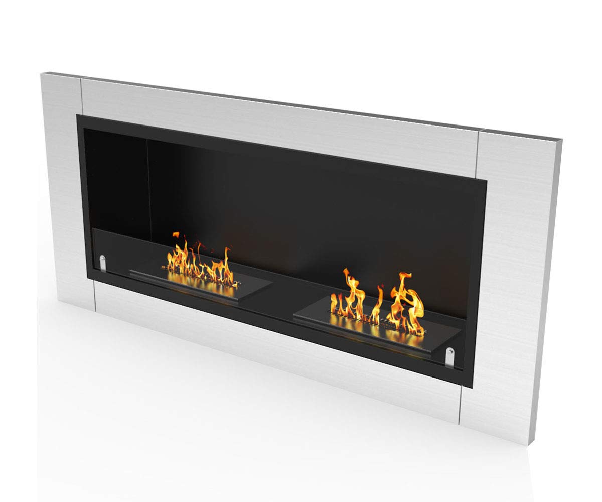 Regal Flame Elite Fargo 43 Inch Ventless Built in Recessed Bio Ethanol Wall Mounted Fireplace