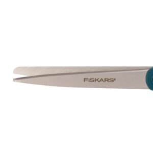 Fiskars Scissors, Stainless Steel Scissors All Purpose, 8 Inch, Adriatic Blue