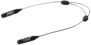 cablz monoz adjustable eyewear retainer | monofilament-like line, adjustable, off-the-neck eyewear retainer, 14 in (black)