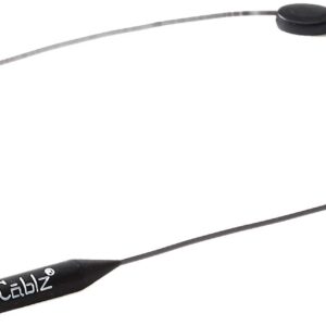 Cablz Monoz Adjustable Eyewear Retainer | Monofilament-Like Line, Adjustable, Off-The-Neck Eyewear Retainer, 14 in (Black)