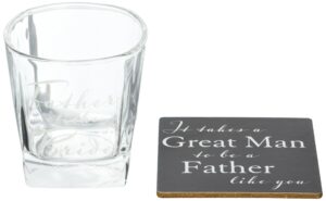 uniquechic amore by juliana whisky glass & coaster father of the bride wedding gift