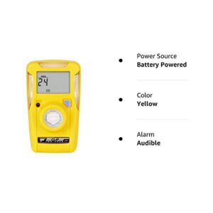 BW Technologies BWC2-M BW Clip Single Gas CO Monitor, 35/200, Yellow, Standard