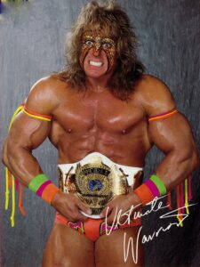 the ultimate warrior 8 x 10 photo autograph on glossy photo paper