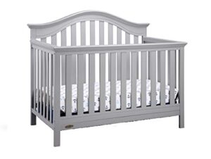 storkcraft graco bryson 4-in-1 convertible crib,pebble gray,easily converts to toddler bed day bed or full bed,three position adjustable height mattress,some assembly required (mattress not included)