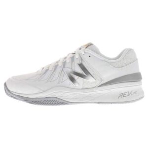 New Balance Women's WC1006V1 Tennis Shoe, White/Silver, 8 D US