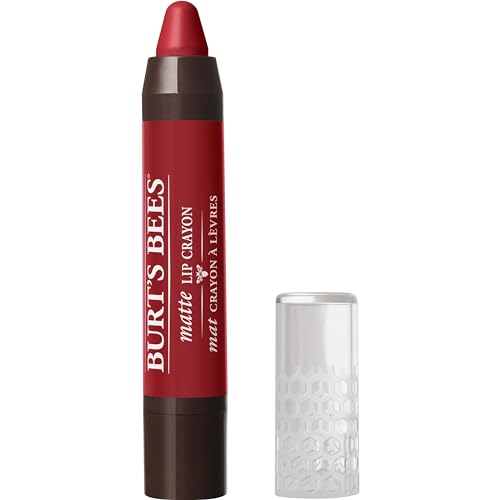 Burt's Bees 100% Natural Origin Moisturizing Matte Lip Crayon, Redwood Forest - 1 Crayon