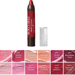 Burt's Bees 100% Natural Origin Moisturizing Matte Lip Crayon, Redwood Forest - 1 Crayon