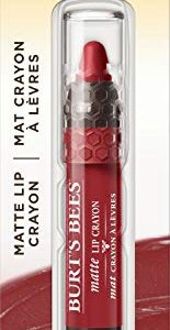 Burt's Bees 100% Natural Origin Moisturizing Matte Lip Crayon, Redwood Forest - 1 Crayon