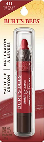 Burt's Bees 100% Natural Origin Moisturizing Matte Lip Crayon, Redwood Forest - 1 Crayon