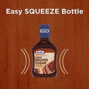 Kraft Sweet Brown Sugar Slow-Simmered Barbecue Sauce, 18 oz Bottle