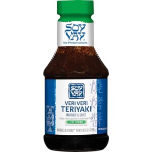 Soy Vay Veri Veri Teriyaki Less Sodium Marinade and Sauce, 21 Ounce Bottle (Package May Vary)