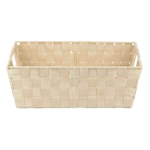 Home Basics PB49147 Non-Woven Strap Bin, Large, Ivory