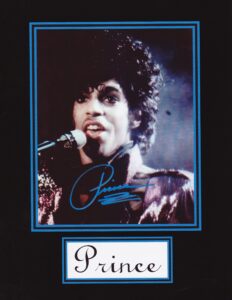 kirkland prince, the great rock performer, 8 x 10 photo autograph on glossy photo paper