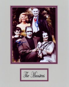 kirkland the munsters, classic tv show, 8 x 10 photo autograph on glossy photo paper