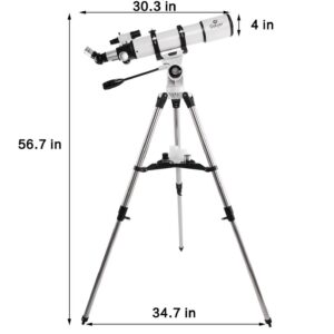 Gskyer Telescope 600x90mm AZ Astronomical Refractor Telescope for Adults Astronomy, German Technology Scope