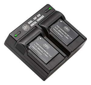 bm 2 nb-11lh batteries and dual battery charger for canon elph 135, elph 140, elph 150, elph 160, elph 170, elph 180, elph 190, elph 320 hs, elph 340, elph 350, elph 360, sx400, sx410, sx420 cameras