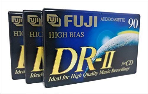 FUJI Cassette DR-II 90 Pack of 3