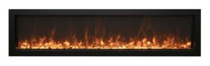 amantii 72" panorama slim indoor/outdoor electric built-in fireplace