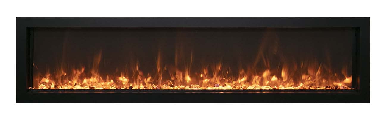 Amantii 72" Panorama Slim Indoor/Outdoor Electric Built-in Fireplace