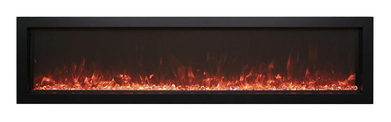 Amantii 72" Panorama Slim Indoor/Outdoor Electric Built-in Fireplace