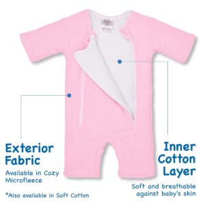 Baby Merlin's Magic Sleepsuit - Microfleece Baby Transition Swaddle - Baby Sleep Suit - Pink - 3-6 Months