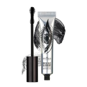 eyeko rock out and lash out thickening mascara, intense black - buildable volume, curl & length 8ml
