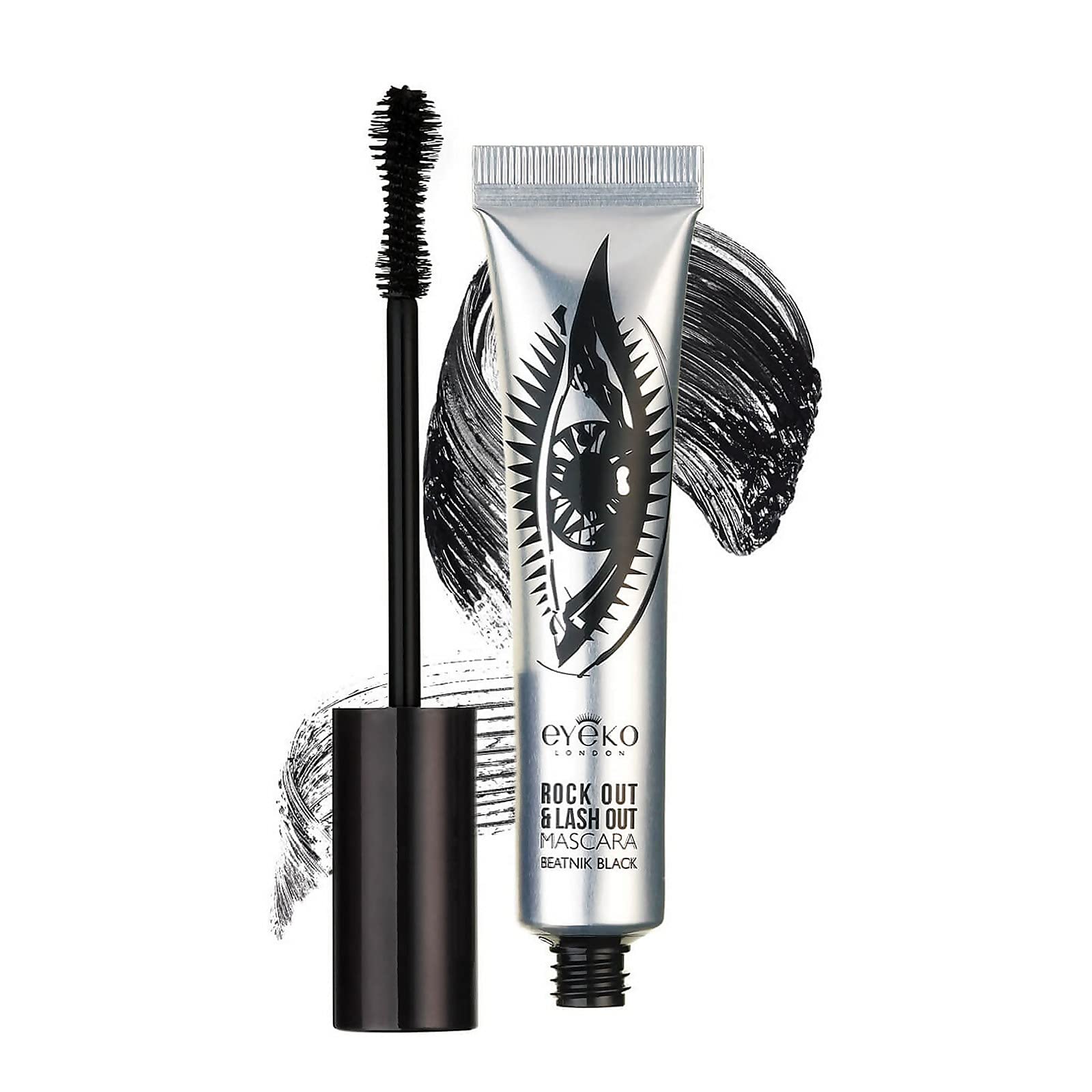 Eyeko Rock Out and Lash Out Thickening Mascara, Intense Black - Buildable Volume, Curl & Length 8ml